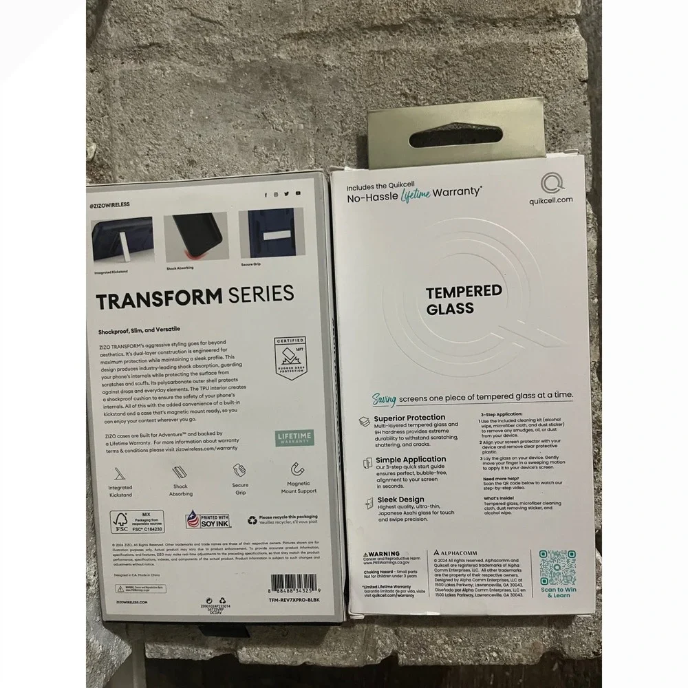 Zizo Transform Series Case & Quikcell Tempered Glass for T-Mobile REVVL 7 5G‎